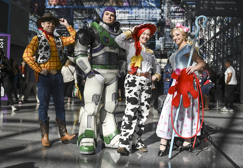 
	Woody, Buzz Lightyear, Jessie and Bo Peep
