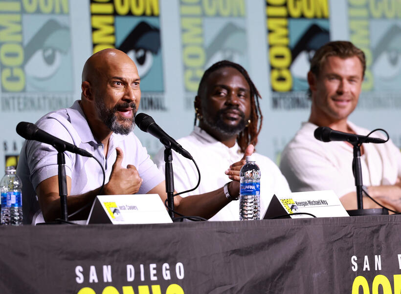 
	Keegan-Michael Key, Brian Tyree Henry and Chris Hemsworth
