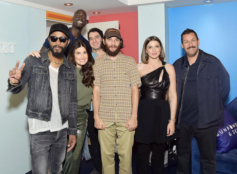 
	Lakeith Stanfield, Idina Menzel, Kevin Garnett, Benny Safdie, Josh Safdie, Julia Fox and Adam Sandler
