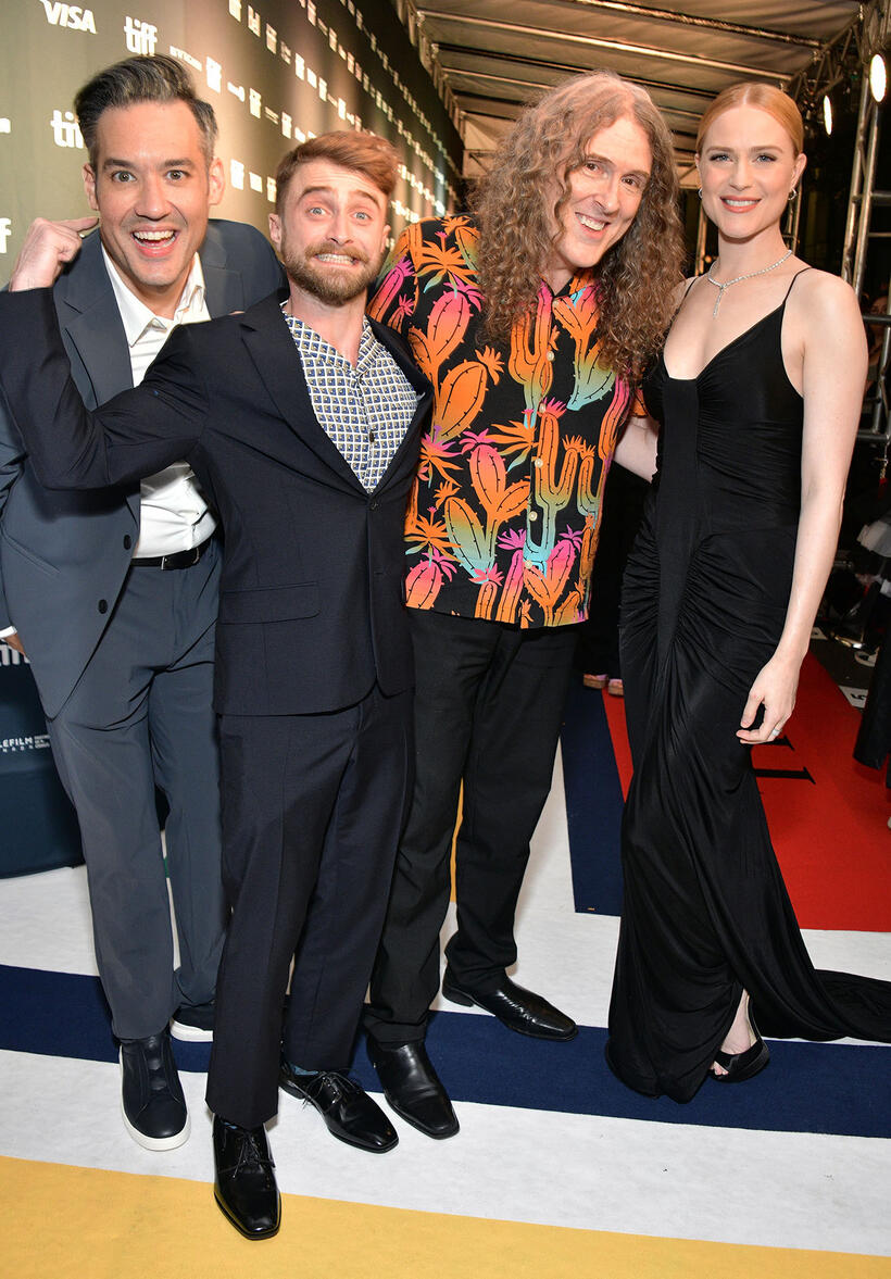 
	Eric Appel, Daniel Radcliffe,'Weird Al' Yankovic, and Evan Rachel Wood&nbsp;
