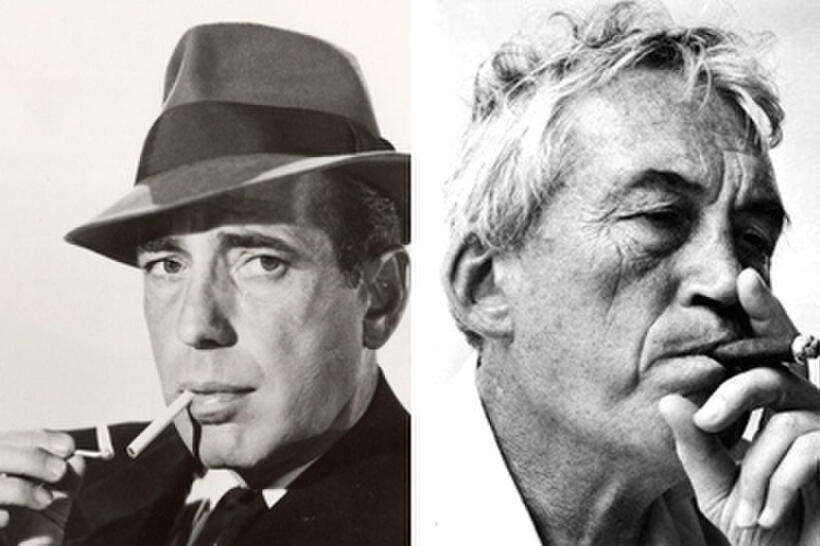 Humphrey Bogart and John Huston