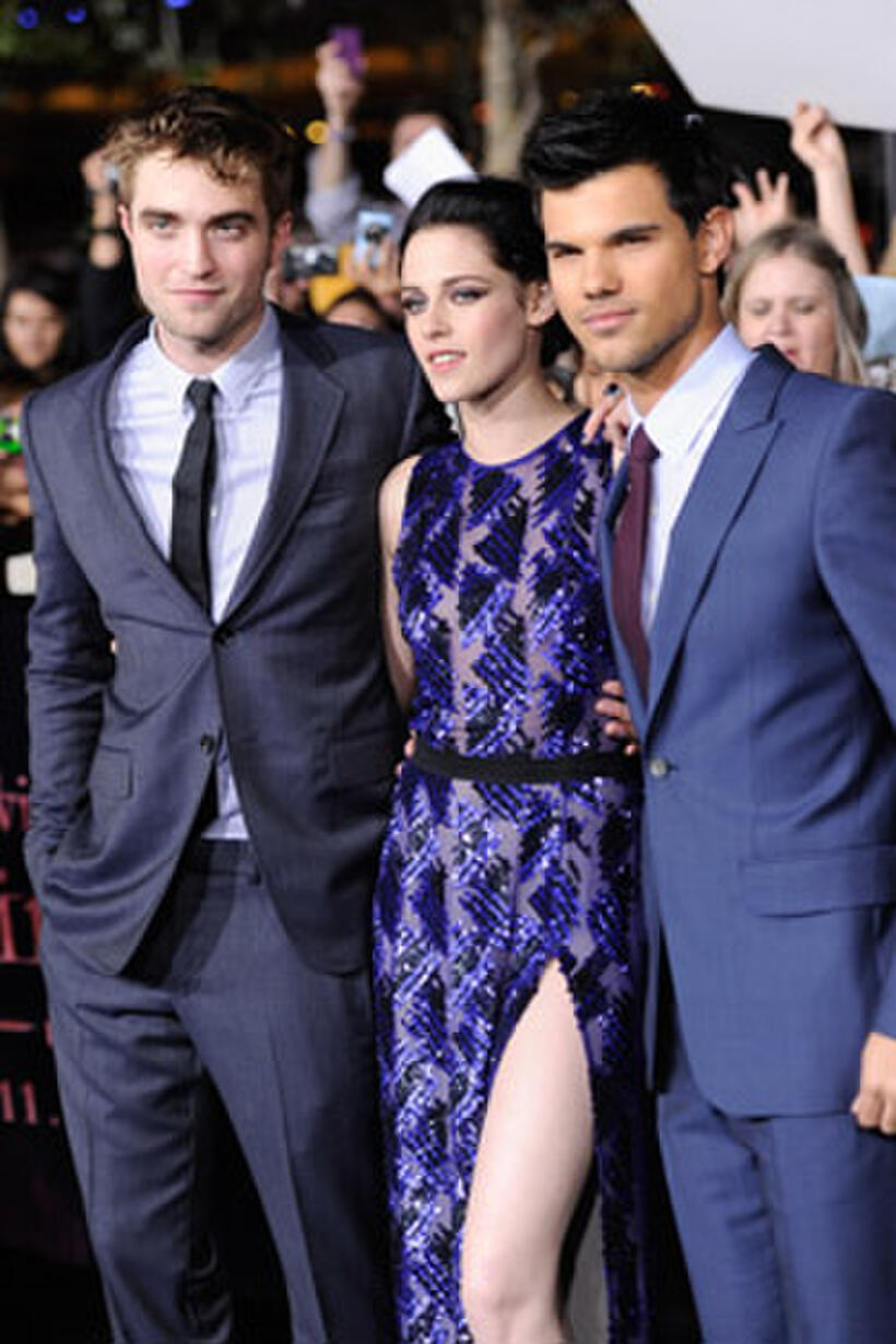 Robert Pattinson, Kristen Stewart and Taylor Lautner