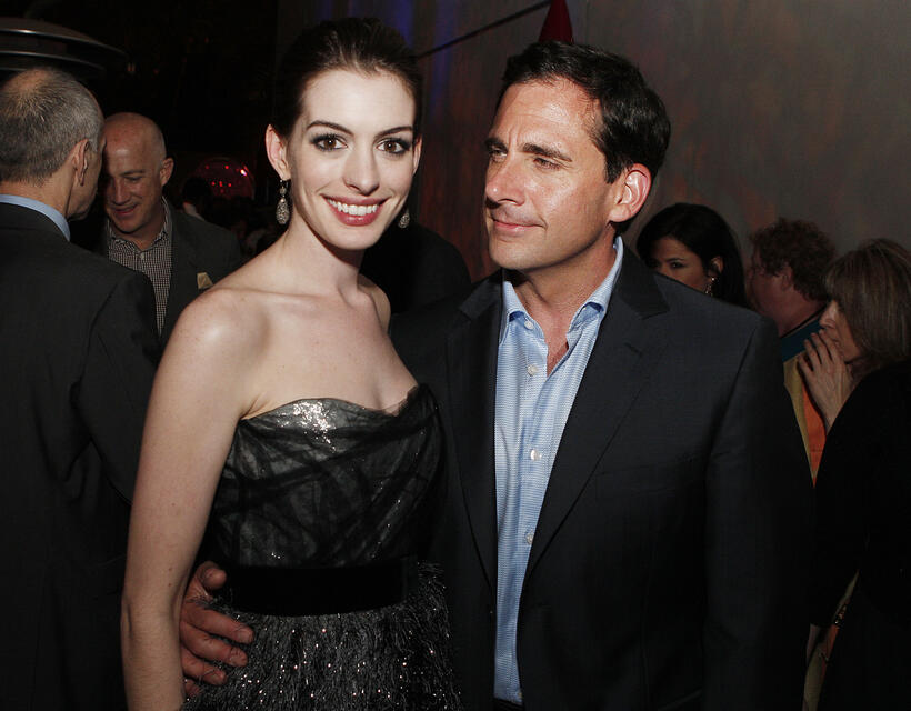 Anne Hathaway and Steve Carell 
