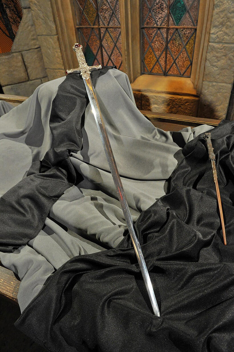 The Sword of Gryffindor and Harry Potter's wand.