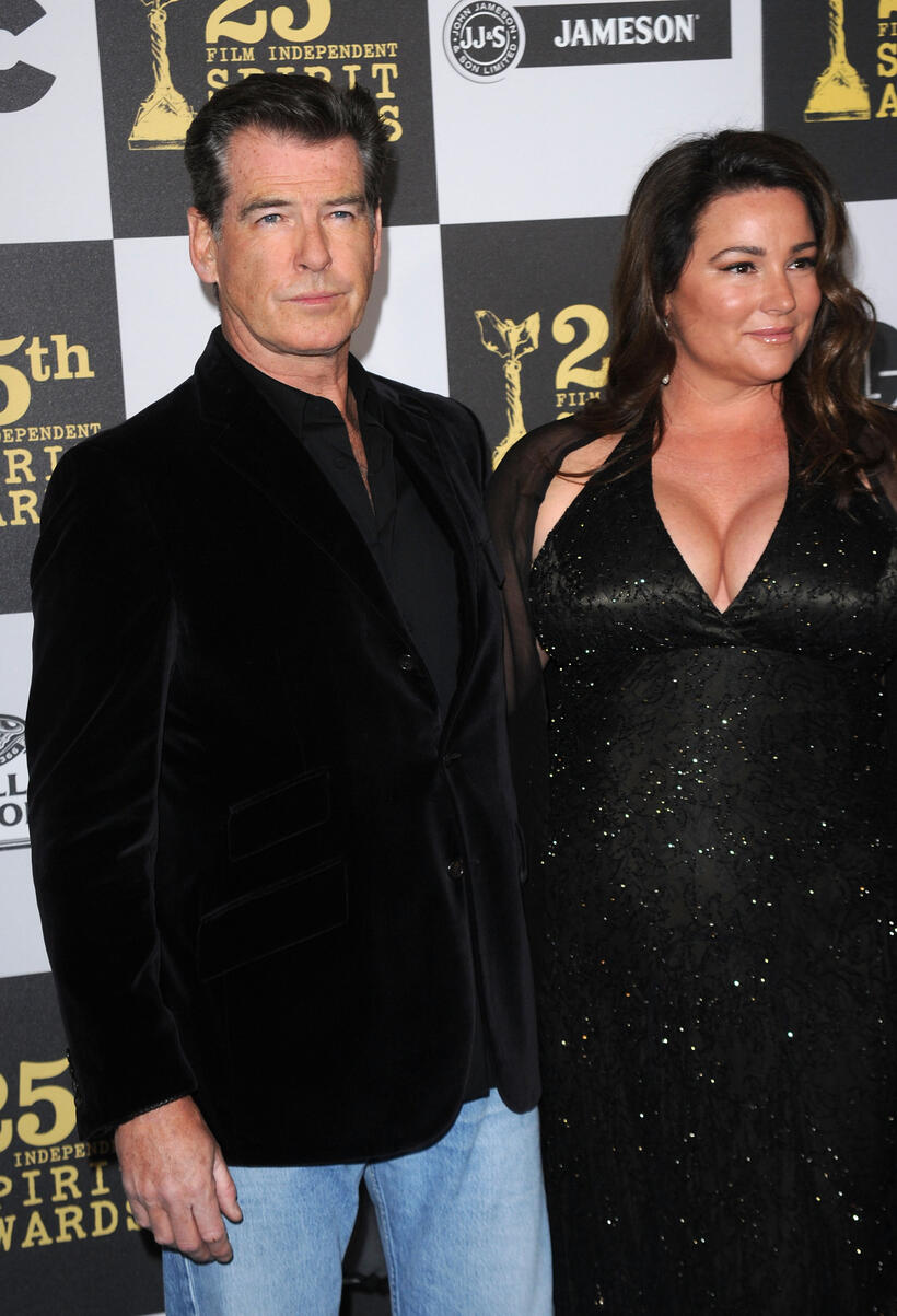 Pierce Brosnan and Keely Shaye Smith 