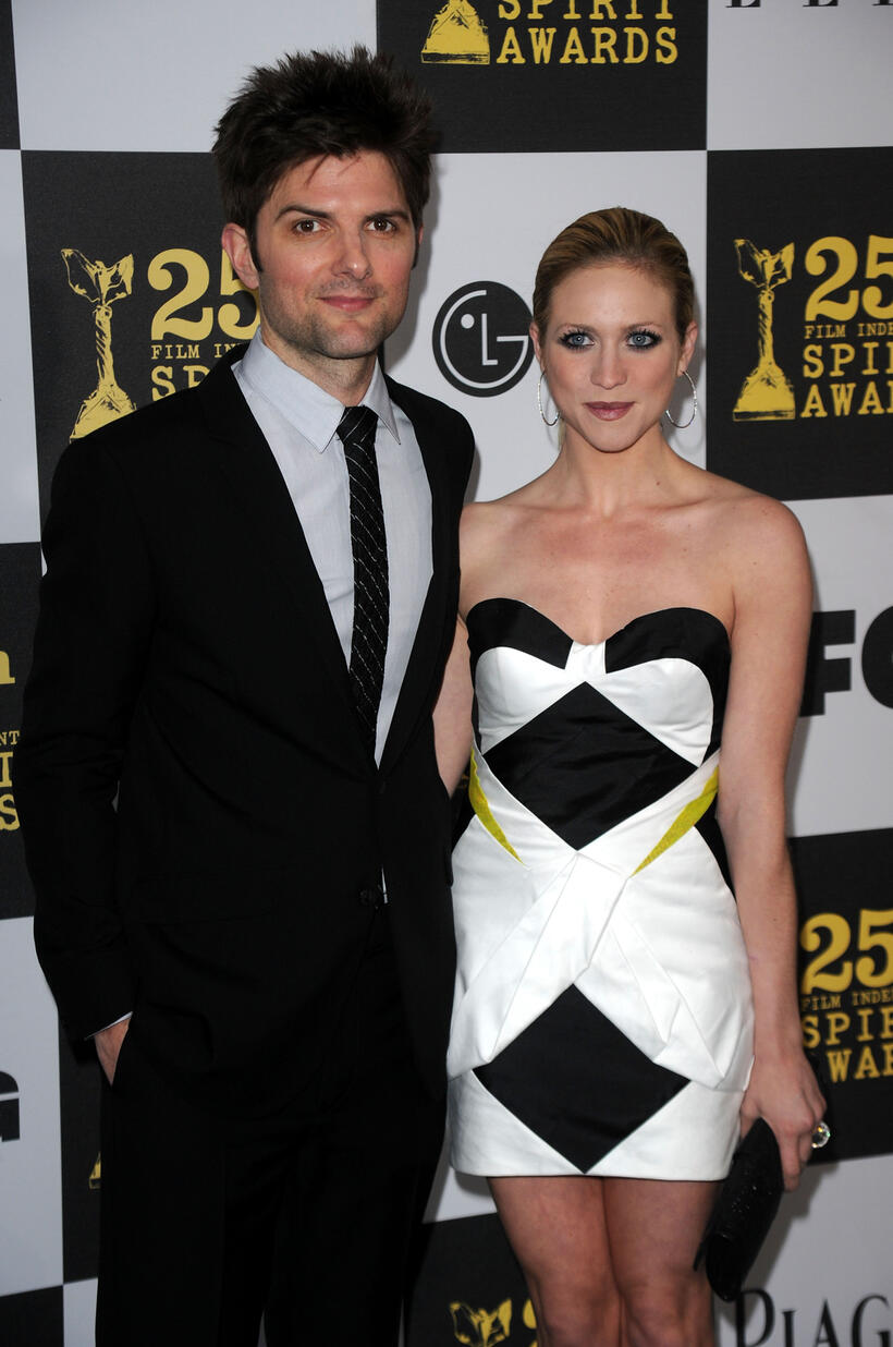 Adam Scott and Brittany Snow 