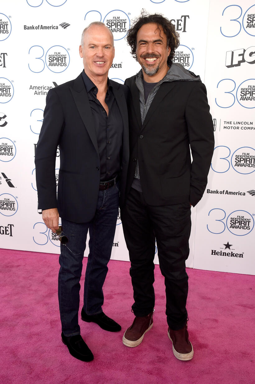 
	Birdman star Michael Keaton and director Alejandro G. Inarritu
