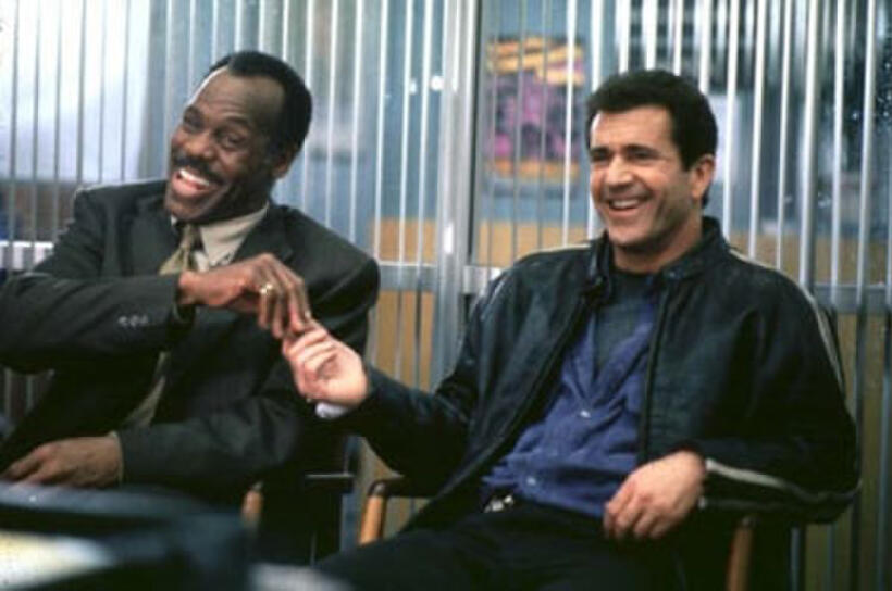 Danny Glover and Mel Gibson in "Lethal Weapon"