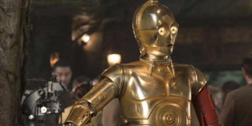 
	Anthony Daniels as C-3PO in 'Star Wars: The Force Awakens'
