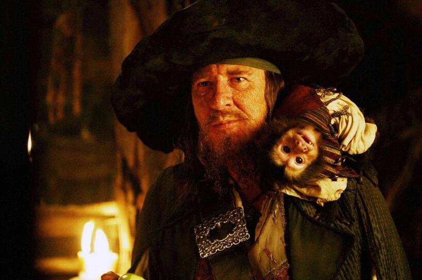 
	Geoffrey Rush in Pirates of the Caribbean
