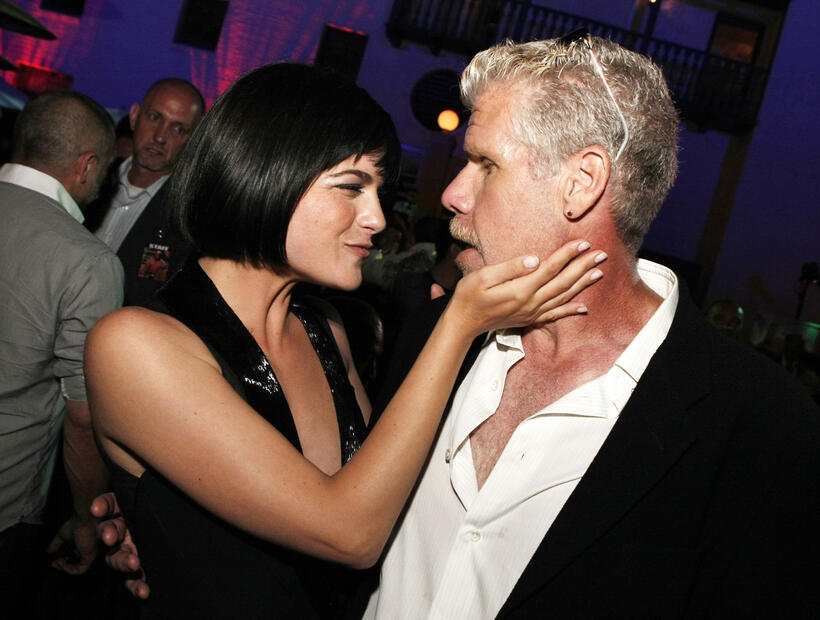 Selma Blair and Ron Perlman