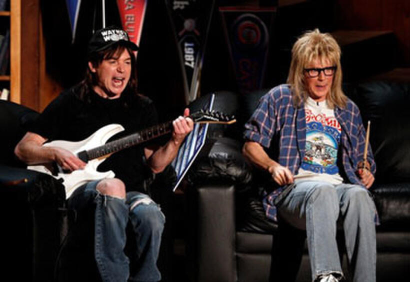 Mike Myers and Dana Carvey in "Wayne's World"