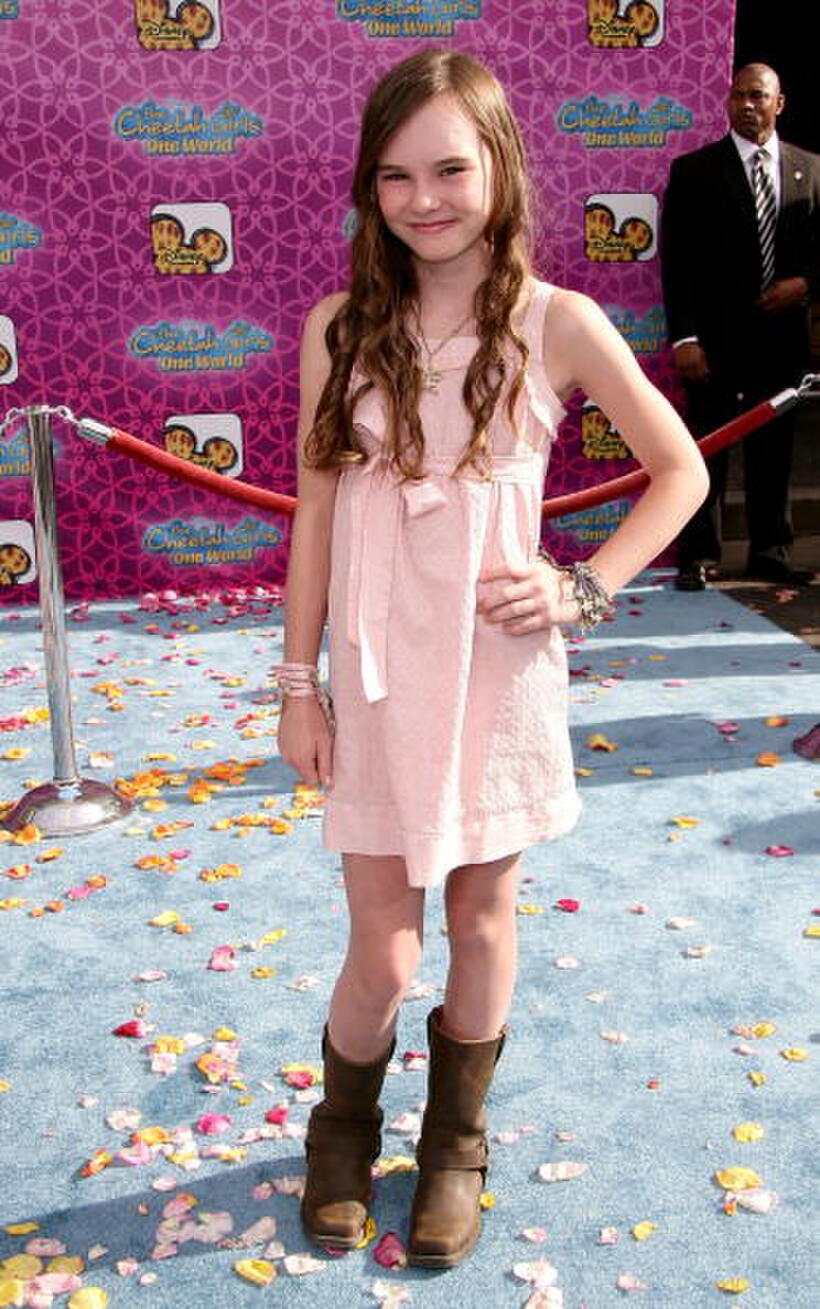 Madeline Carroll at the premiere of "The Cheetah Girls One World."