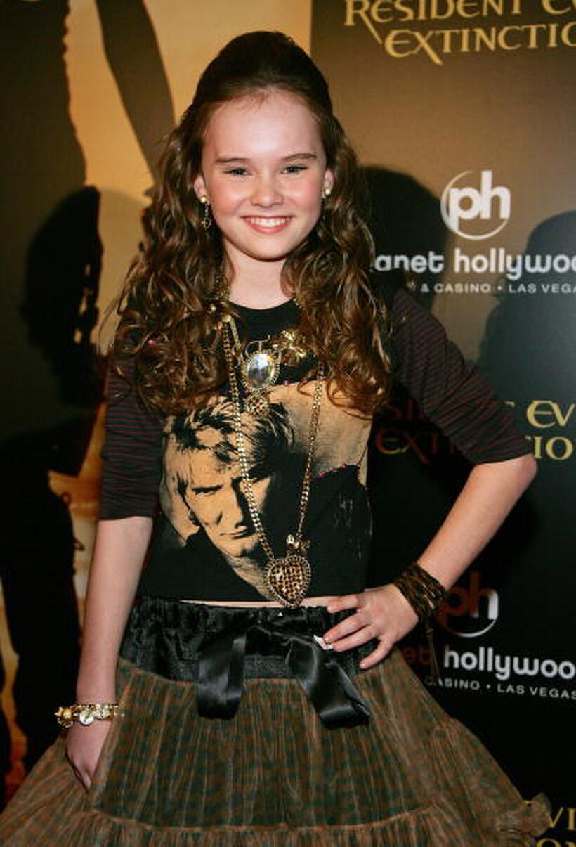 Madeline Carroll at the premiere of "Resident Evil: Extinction."