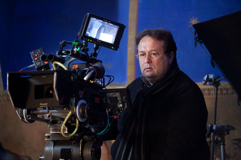 Director Carlo Carlei on the set of "Romeo and Juliet."