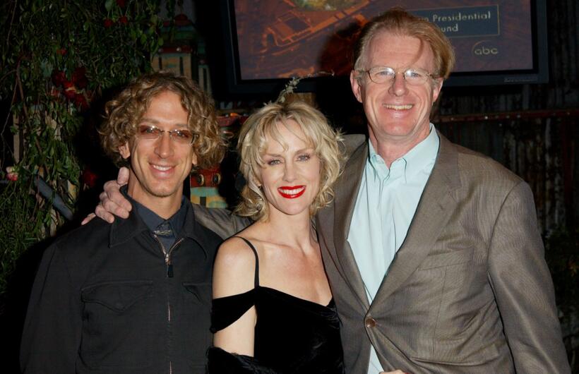 Andy Dick, Rachelle Carson and Ed Begley Jr. at the Oscar night party sponsored by Children Uniting Nations.