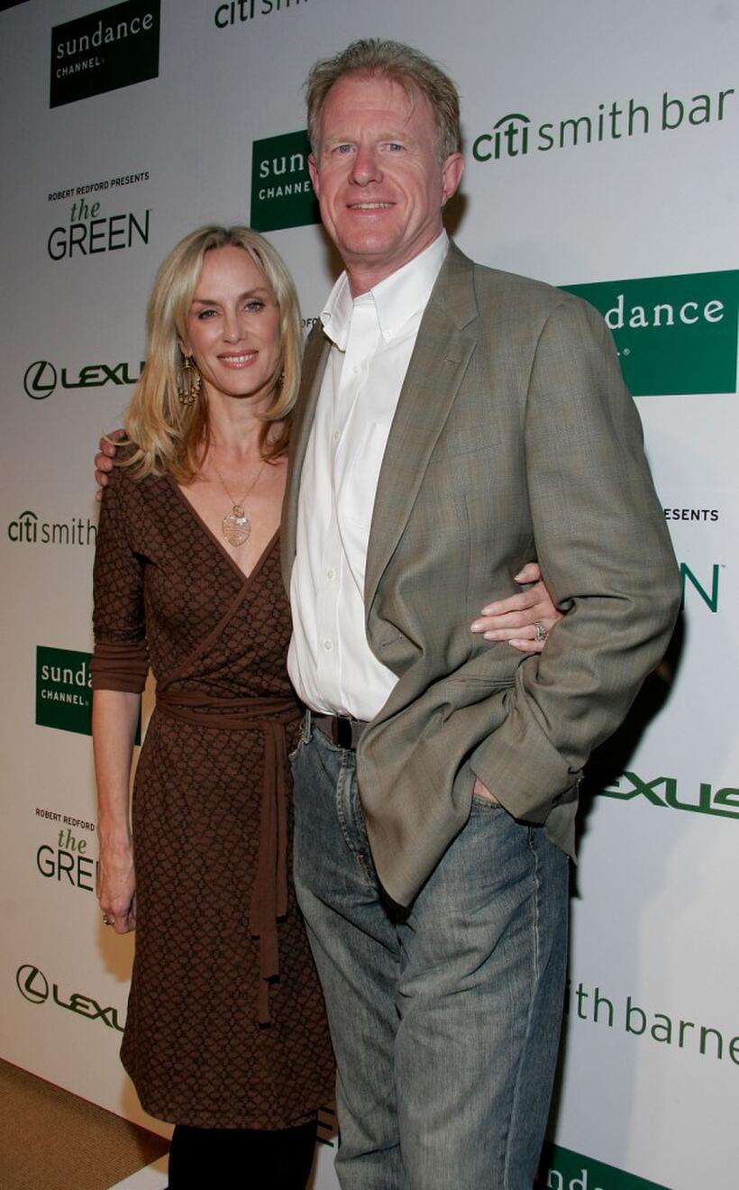 Rachelle Carson and Ed Begley Jr. at the launch of Robert Redford's "The Green."