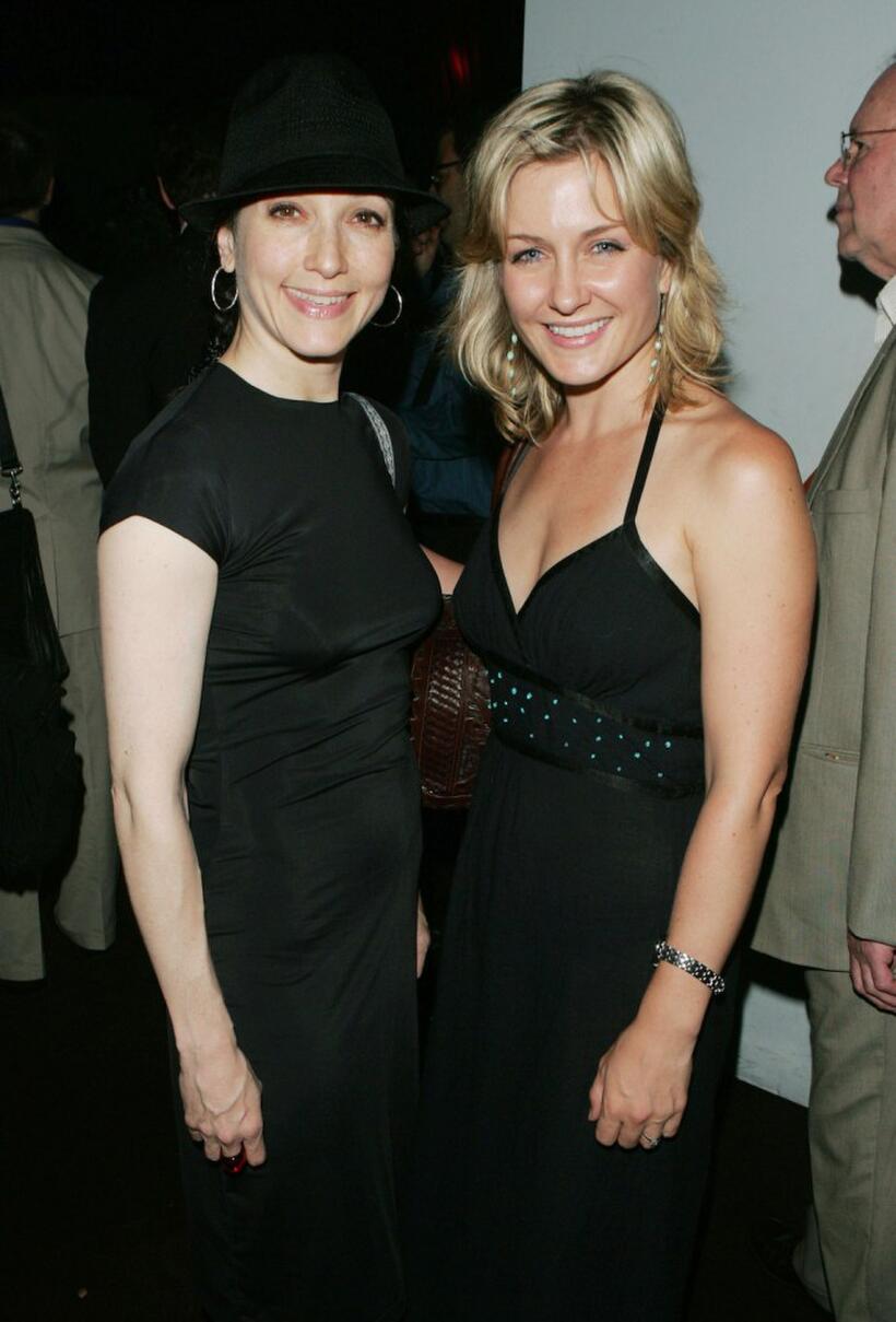 Bebe Neuwirth and Amy Carlson at the after party of the premiere of "The Aristocrats."