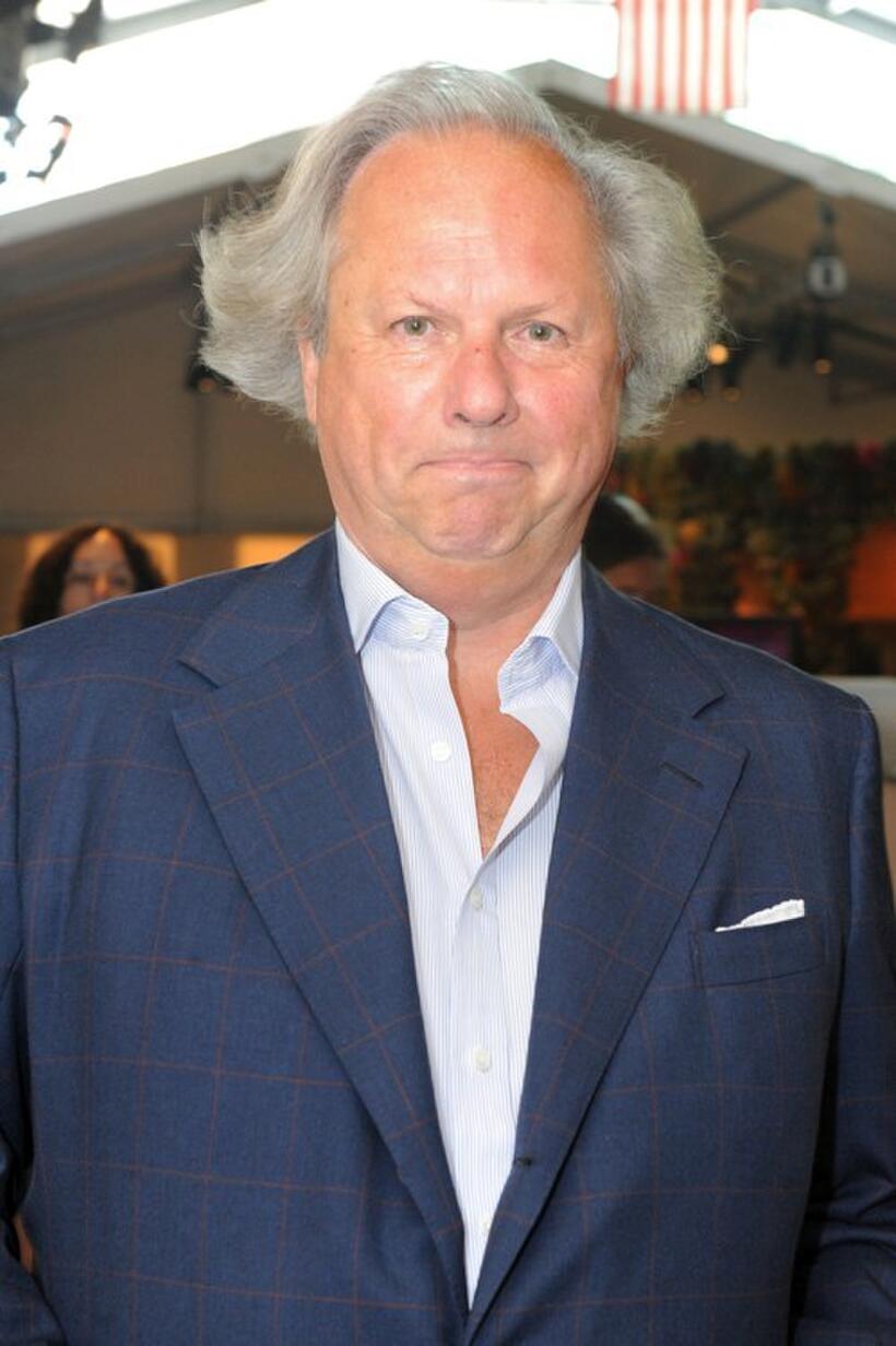 Graydon Carter at the Mercedes-Benz Fashion Week.