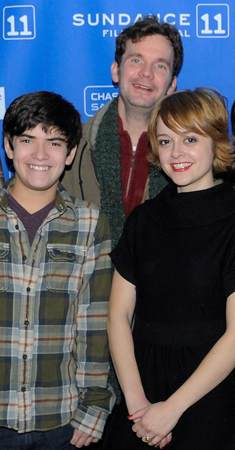 Zach Rand, Sean Bridgers and Lauren Ashley Carter at the Utah premiere of "The Woman."
