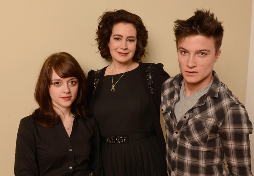 Lauren Ashley Carter, Sean Young and Daniel Manche Carter at the portrait session of "Jug Face" during the 2013 Sundance Film Festival.