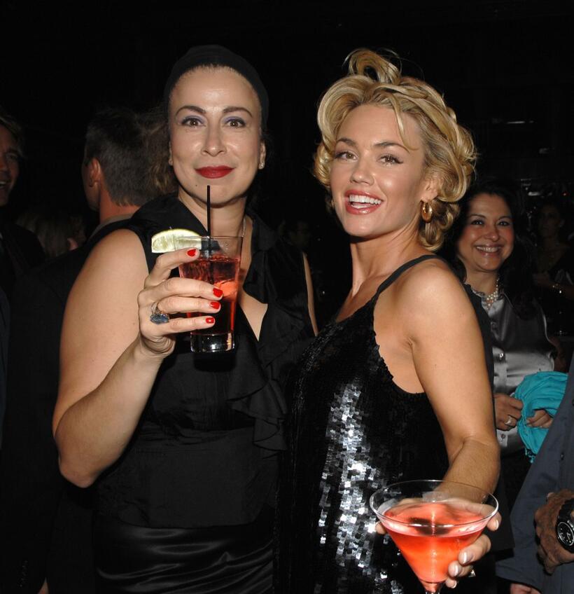 Roma Maffia and Kelly Carlson at the after party of the Season 5 premiere of "Nip/Tuck."