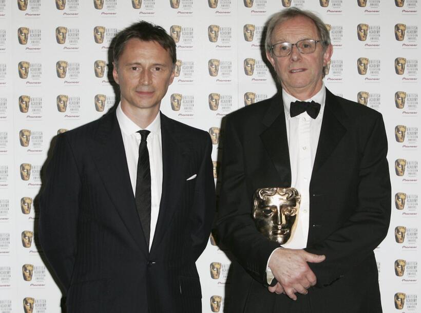 Robert Carlyle and Ken Loach at the Pioneer British Academy Television Awards 2006.