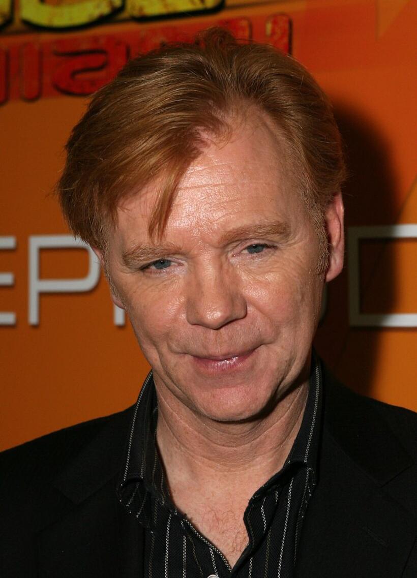 David Caruso at the CSI Miami 100th Episode Cake Cutting Party.