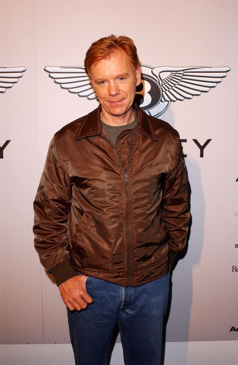 David Caruso at the "Pure Anticipation" exhibition launch party at the Gagosian Gallery.