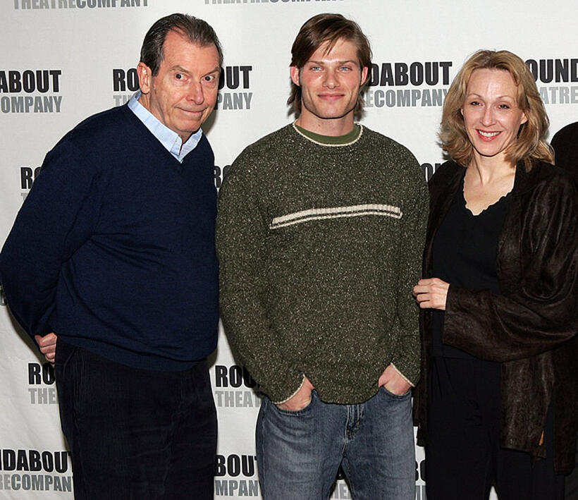 Richard Easton, Chris Carmack and Jan Maxwell at the photocall of "Entertaining Mr. Sloane" in New York.