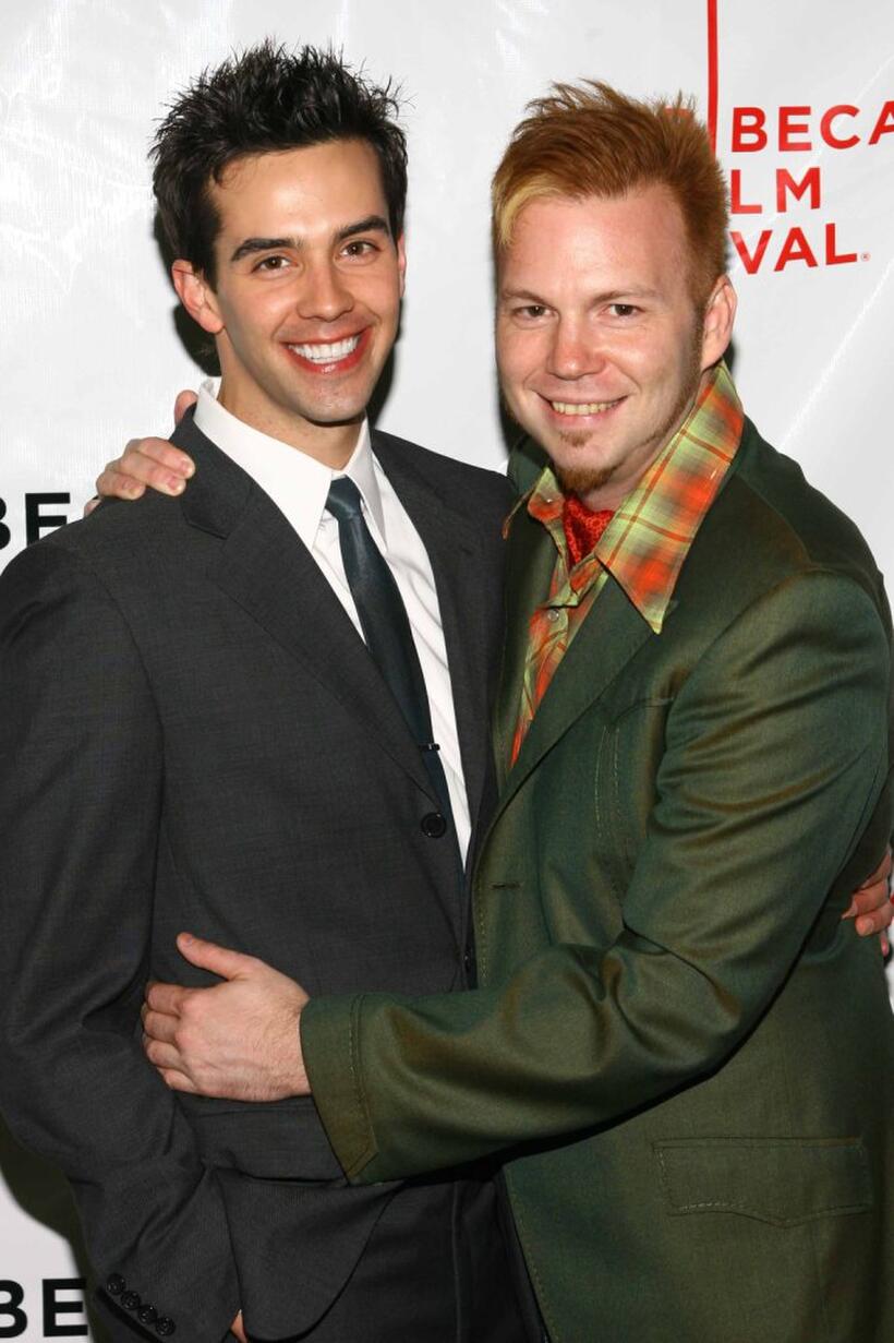 Michael Carbonaro and Director Todd Stephens at the premiere of "Another Gay Movie."