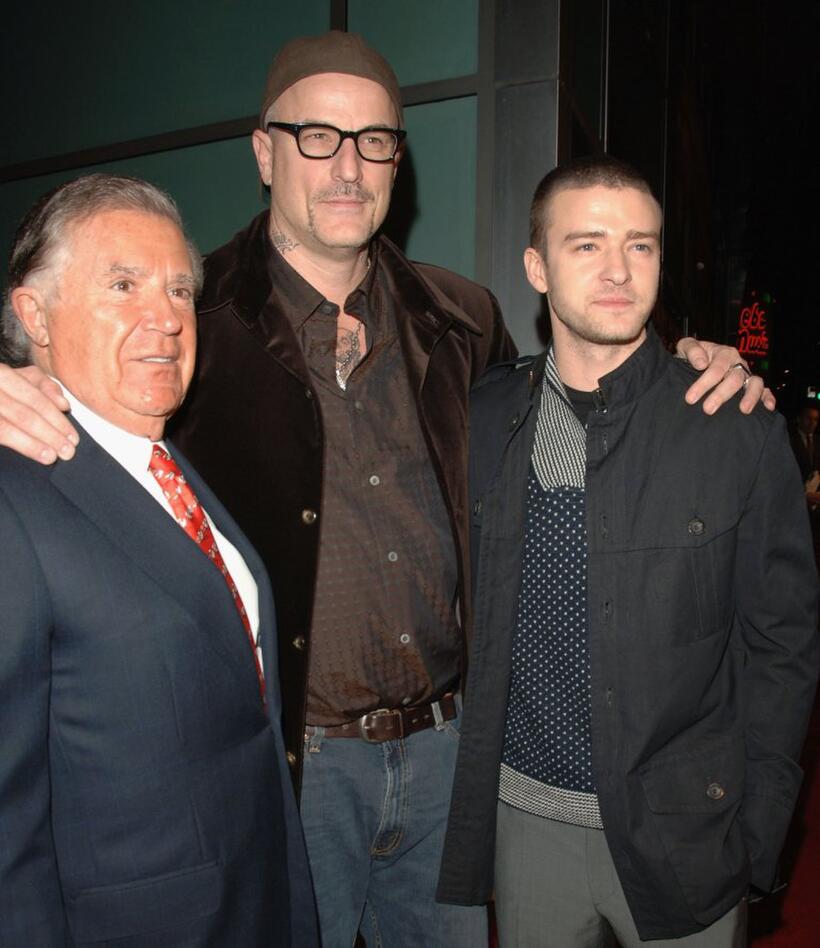 Producer Sidney Kimmel, Nick Cassavetes and Justin Timberlake at the premiere of "Alpha Dog."