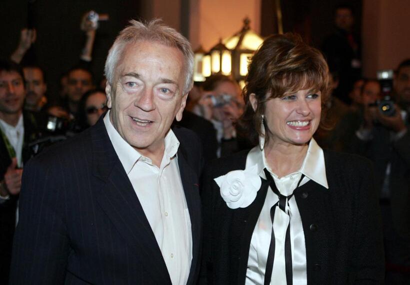 Jean-Pierre Cassel and his wife at the opening of the 4th Marrakesh International Film Festival.