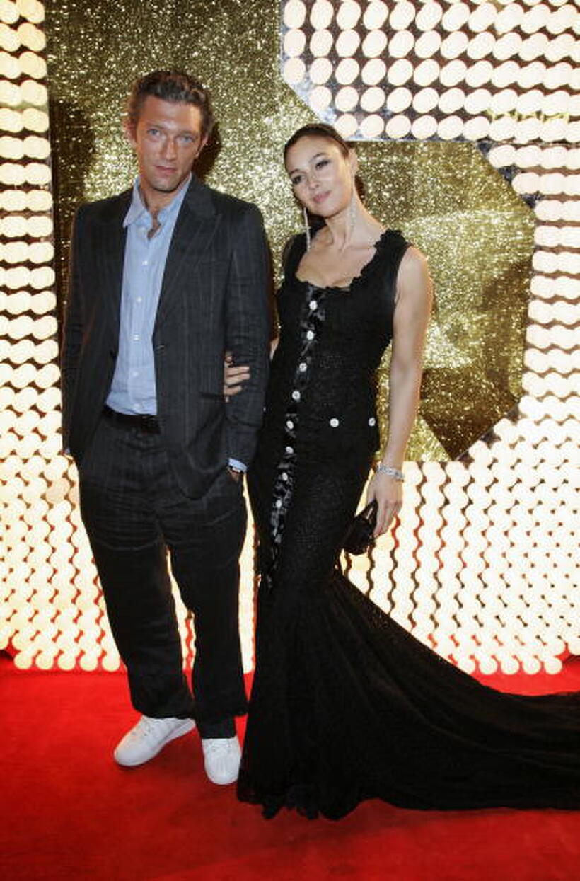 Vincent Cassel and Monica Bellucci at the D&G Cannes party.