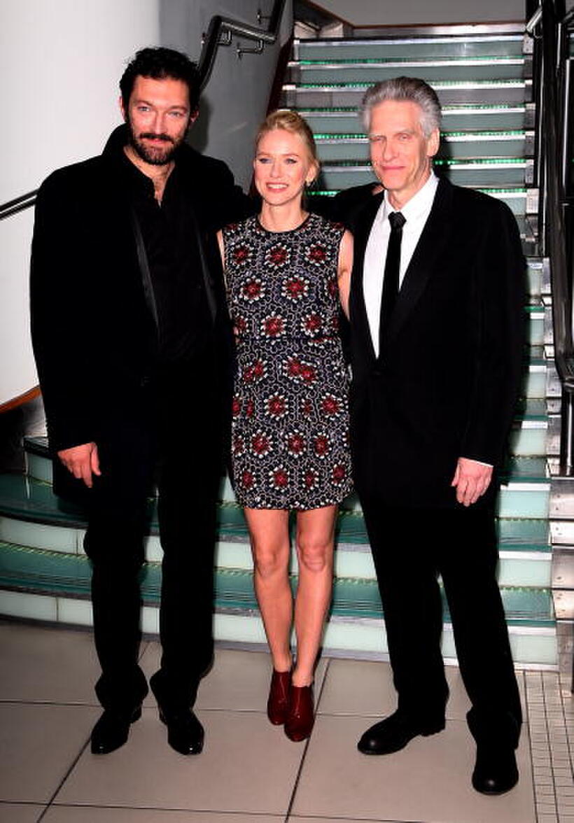 Vincent Cassel, Naomi Watts and Director David Cronenberg at the Times BFI 51st London Film Festival.