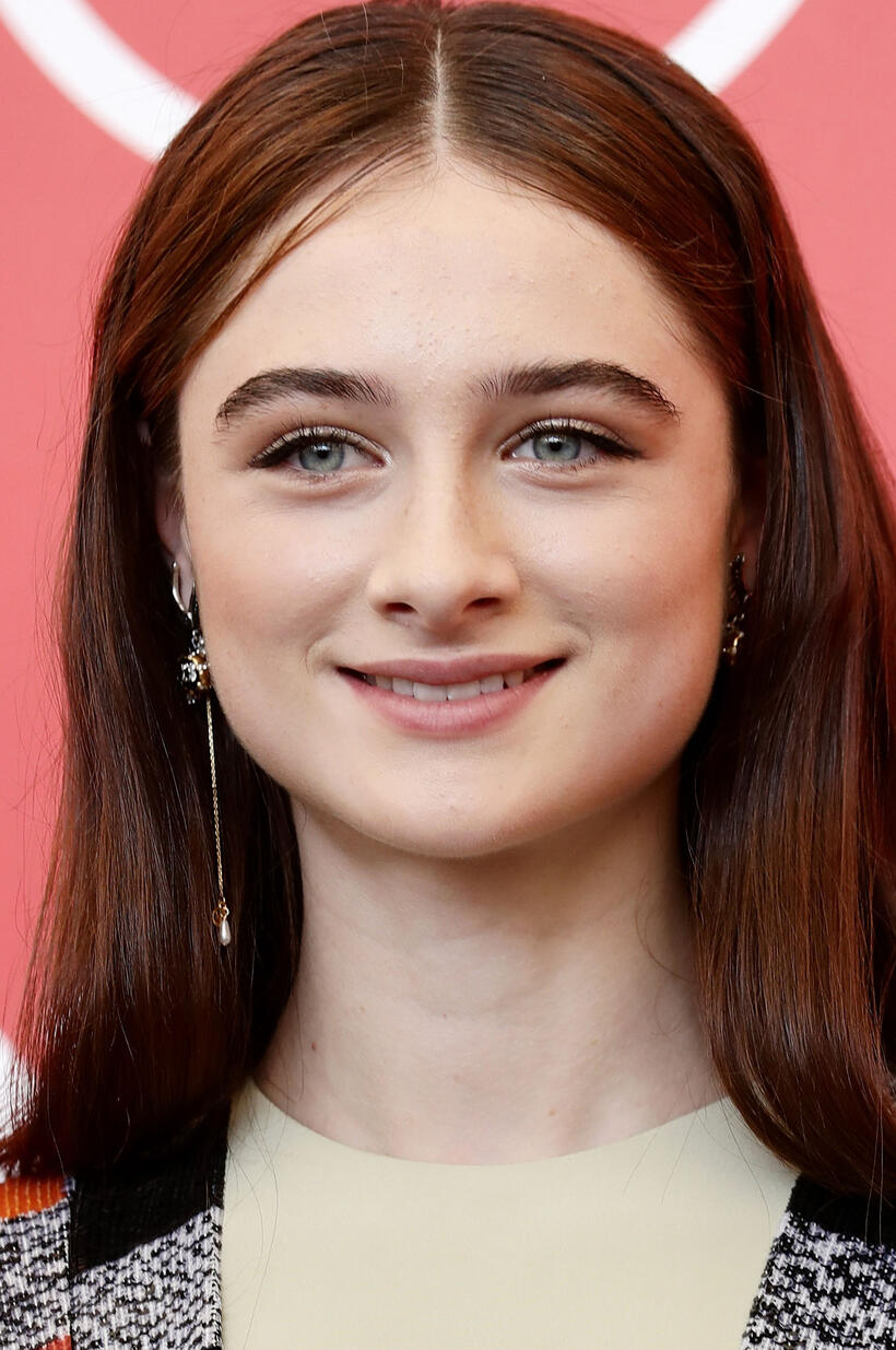 Raffey Cassidy at the "Vox Lux" photocall during the 75th Venice Film Festival.
