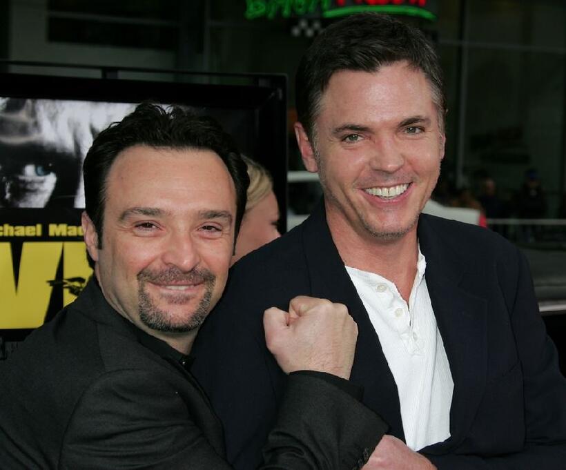 John Cassini and Nicholas Lea at the California premiere of "Vice."