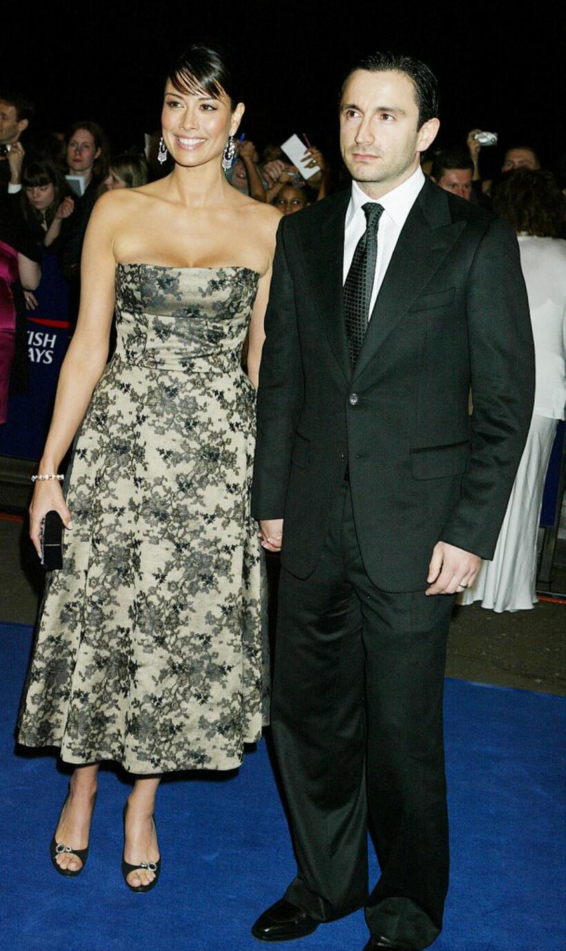 Melanie Sykes and her husband Daniel Caltagirone at the 10th Anniversary National Television Awards.