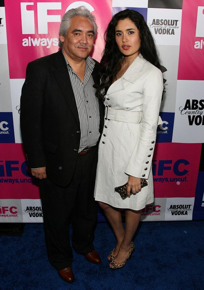 Pedro Castaneda and Veronica Loren at the IFC party celebrating the spirit of independent film.