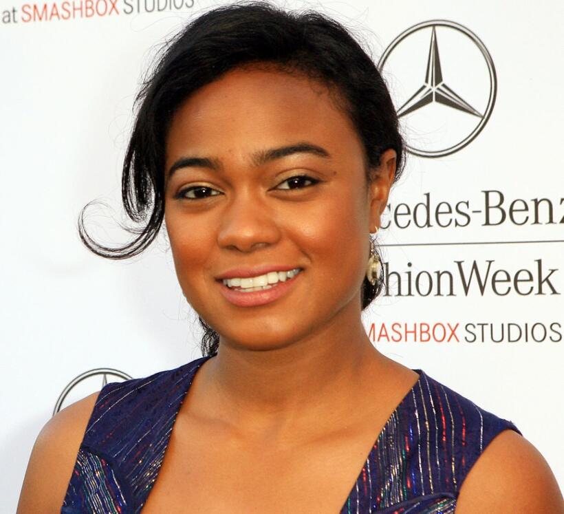 Tatyana Ali at the Mercedes Benz Fashion Week.