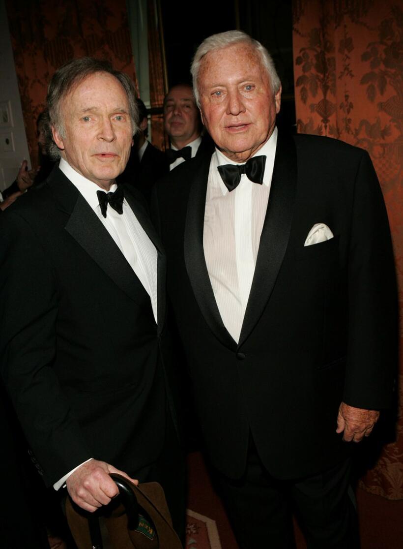 Dick Cavett and Merv Griffin at the Museum of Television and Radio gala honoring of Merv Griffin at the Waldorf Astoria .