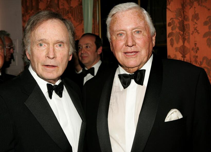Dick Cavett and Merv Griffin at the Museum of Television and Radio gala honoring of Merv Griffin at the Waldorf Astoria .