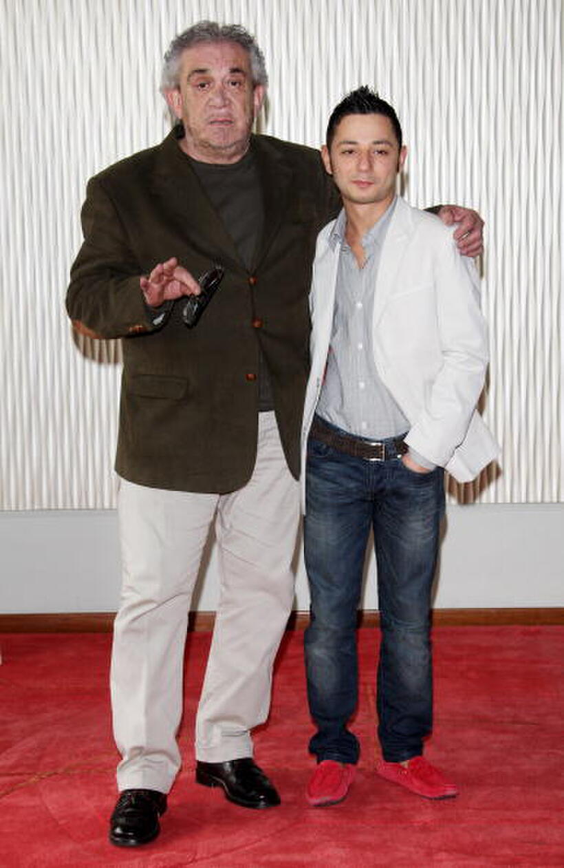 Gianni Cavina and Pierpaolo Zizzi at the photocall of "Gli Amici Del Bar Margherita."