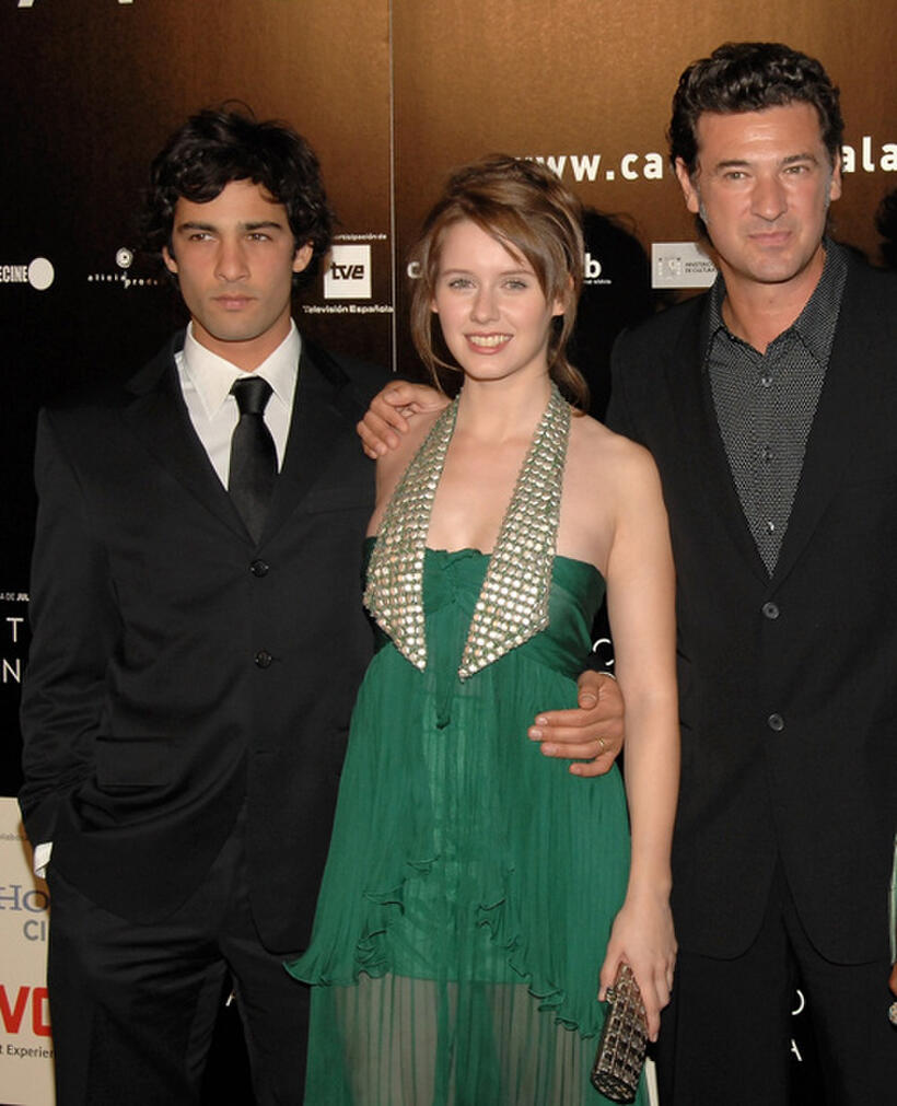 Nicolas Cazale, Manuela Velles and director Julio Medem at the Madrid premiere of ''Caotica Ana."