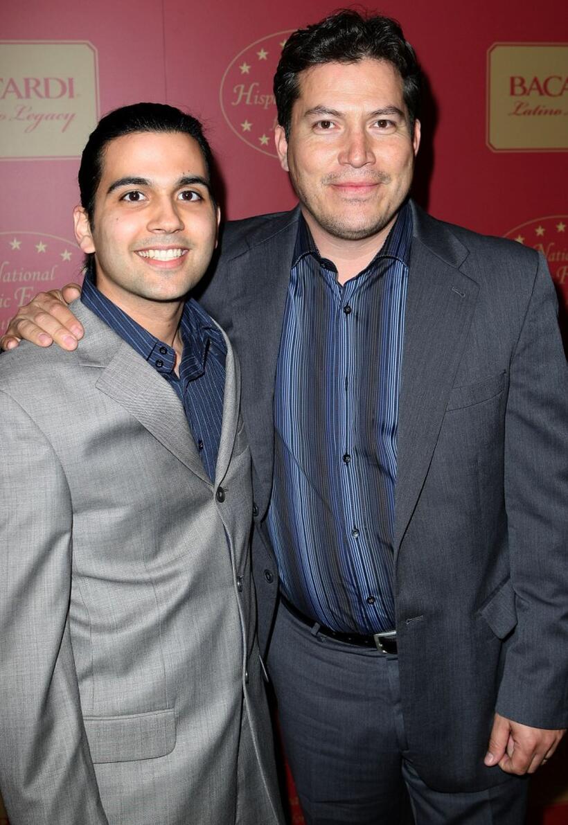 Daniel Gallo and Julio Cedillo at the National Hispanic Foundation for the Arts and Bacardi Rum's Latino Legacy on Film.
