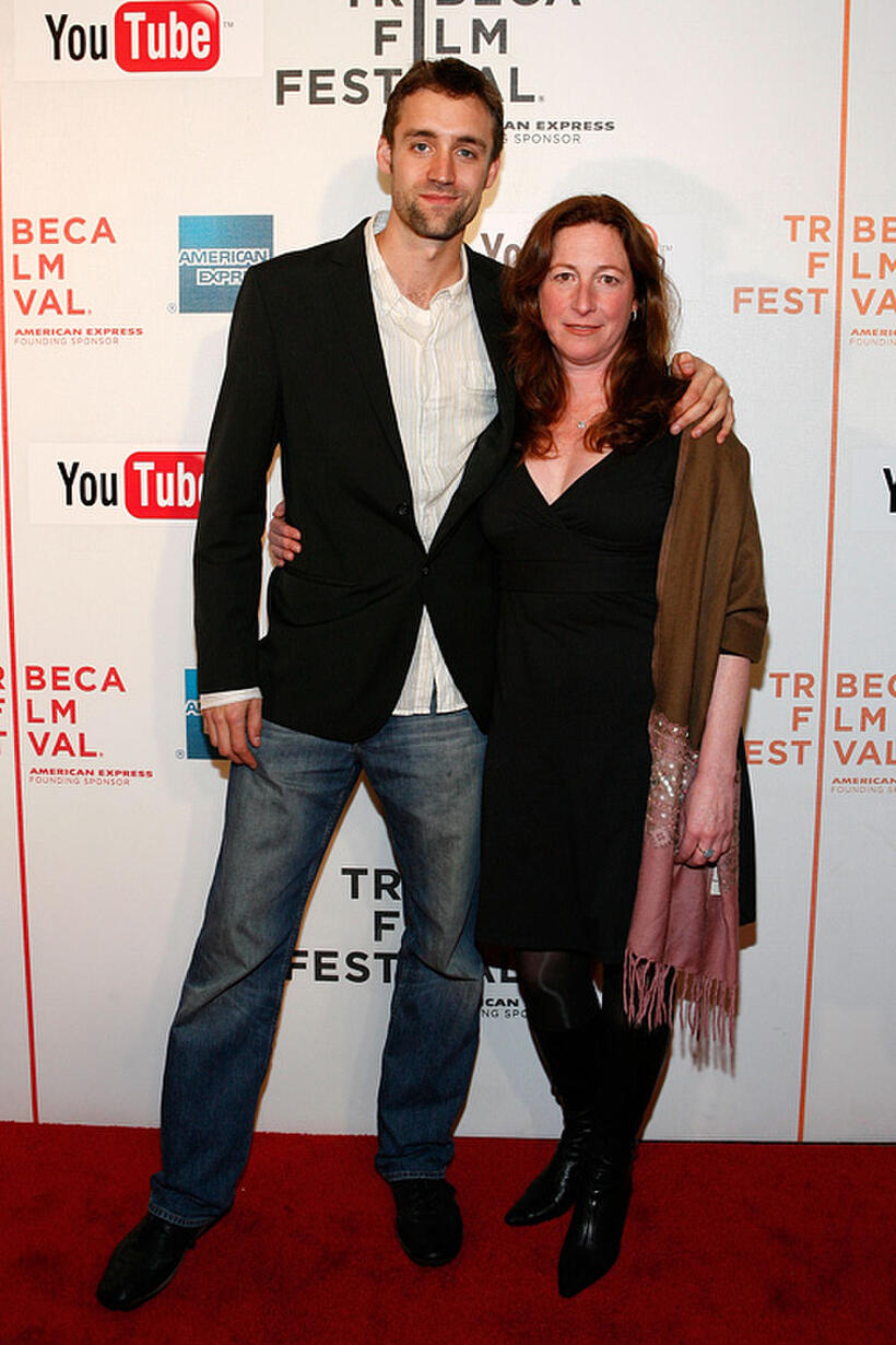 Reid Carolin and director Deborah Scranton at the premiere of "Earth Made Of Glass" during the 2010 Tribeca Film Festival.
