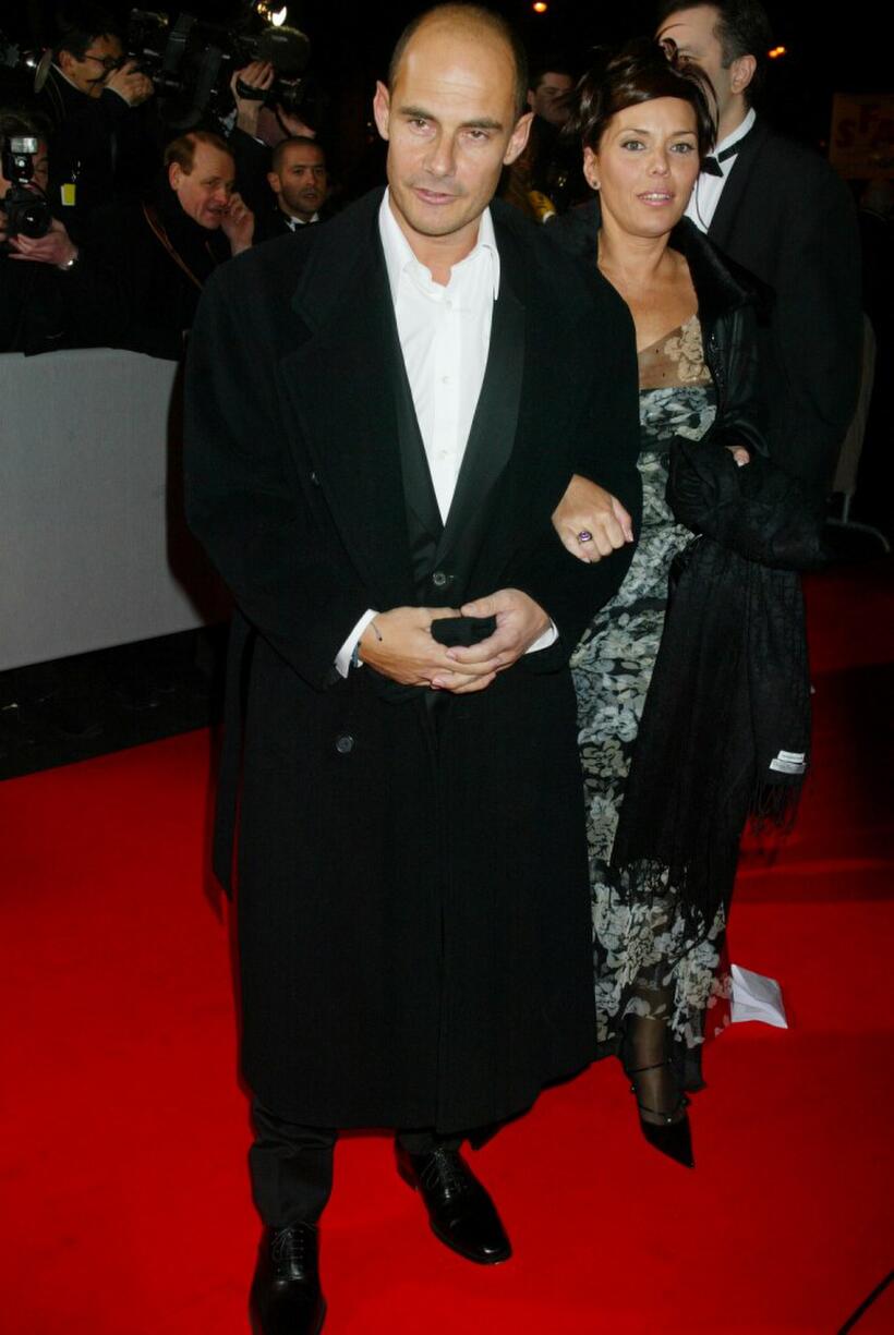 Bernard Campan and his wife at the Cesars Film Awards.