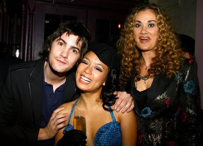 Jim Sturgess, T.V. Carpio and Dana Fuchs at the after party of the special screening of "Across The Universe."