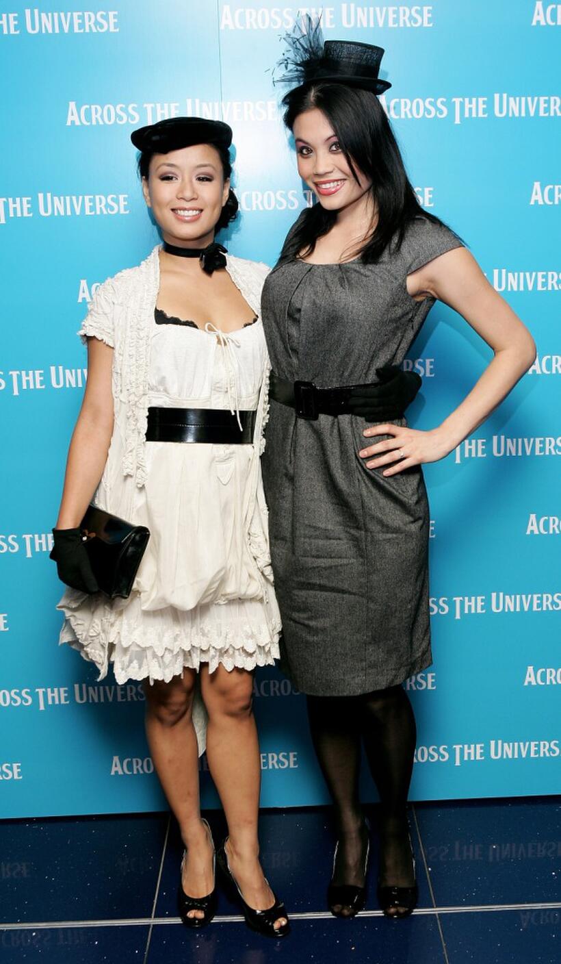 T.V. Carpio and Guest at the gala premiere of "Across The Universe."