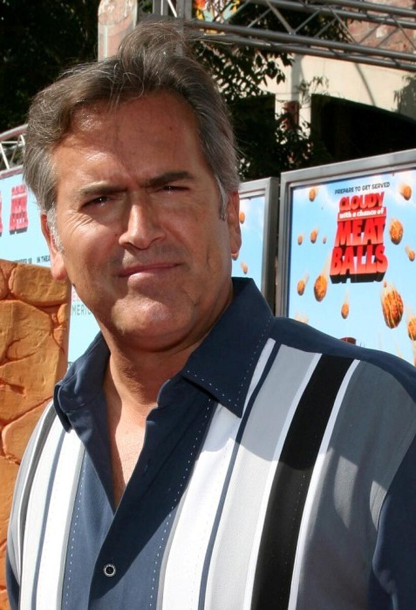 Bruce Campbell at the California premiere of "Cloudy with a Chance of Meatballs."